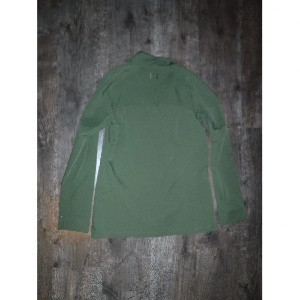 Under Armour Olive Green Pullover Long Sleeve Shirt Top Small Activewear - Picture 3 of 5